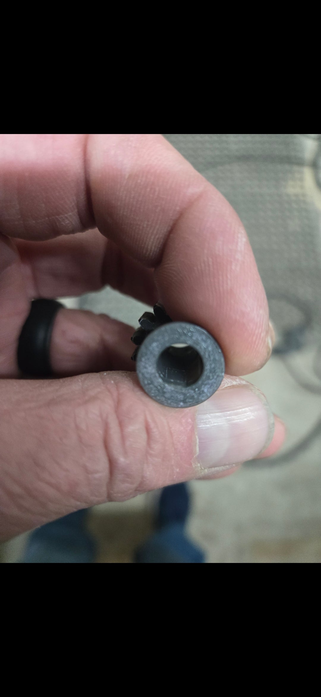 3d printed stepper motor adaptor bushing 8mm to 3/8