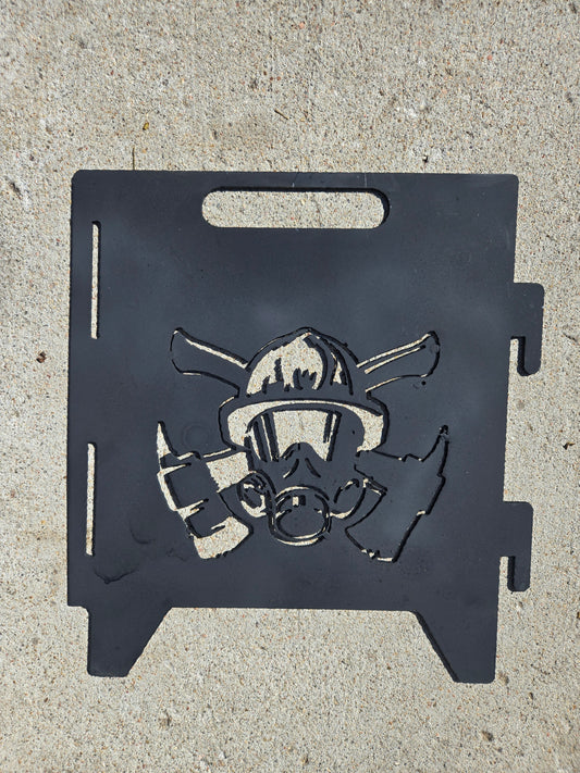 12 gage carbon steel sectional fire ring panel - fire man